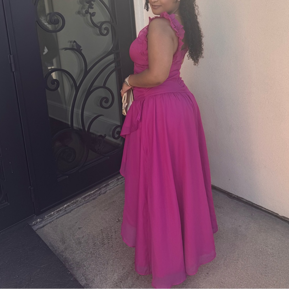 Abercrombie & Fitch Pink Ruffle Dress - Picture 3 of 3